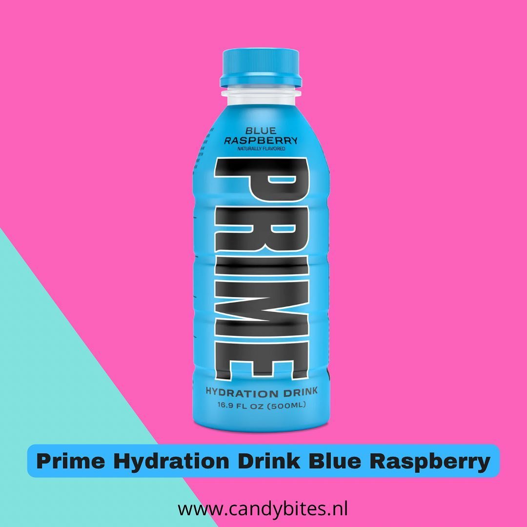 Candy Bites Instagram post: Prime Hydration blue raspberry
