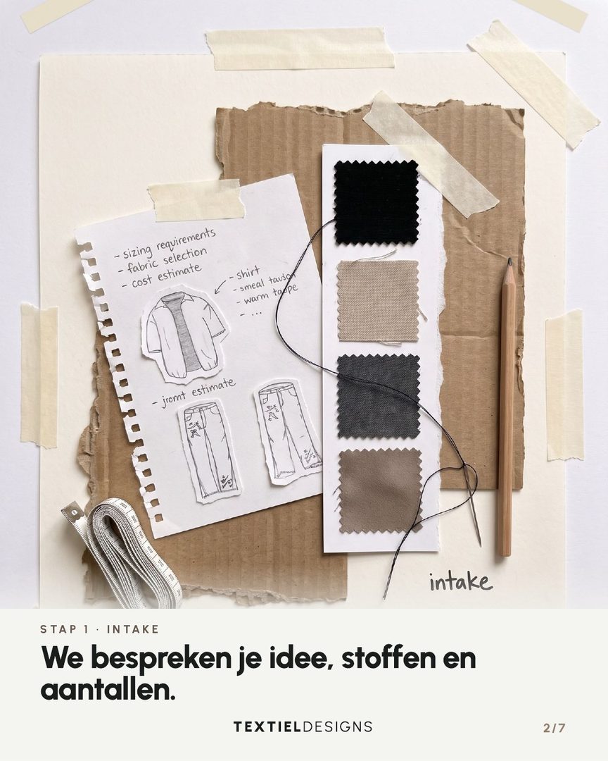 Textiel Designs carousel 'Productieproces', slide 2 of 7