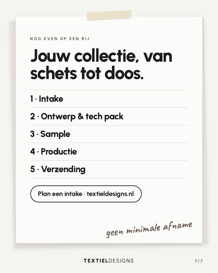 Textiel Designs carousel 'Productieproces', slide 7 of 7