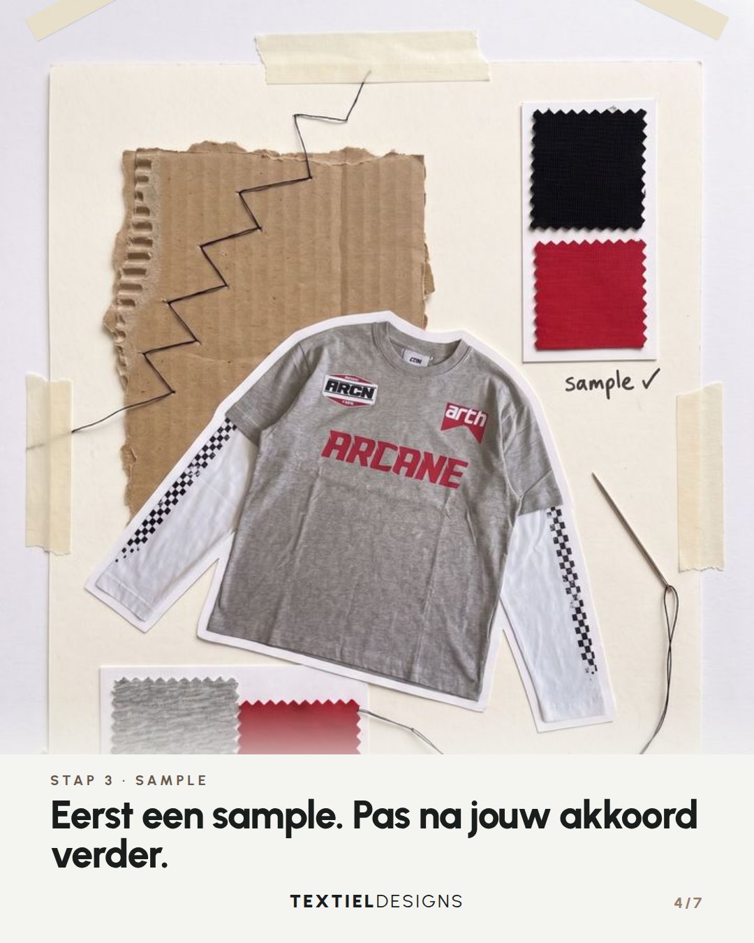 Textiel Designs carousel 'Productieproces', slide 4 of 7