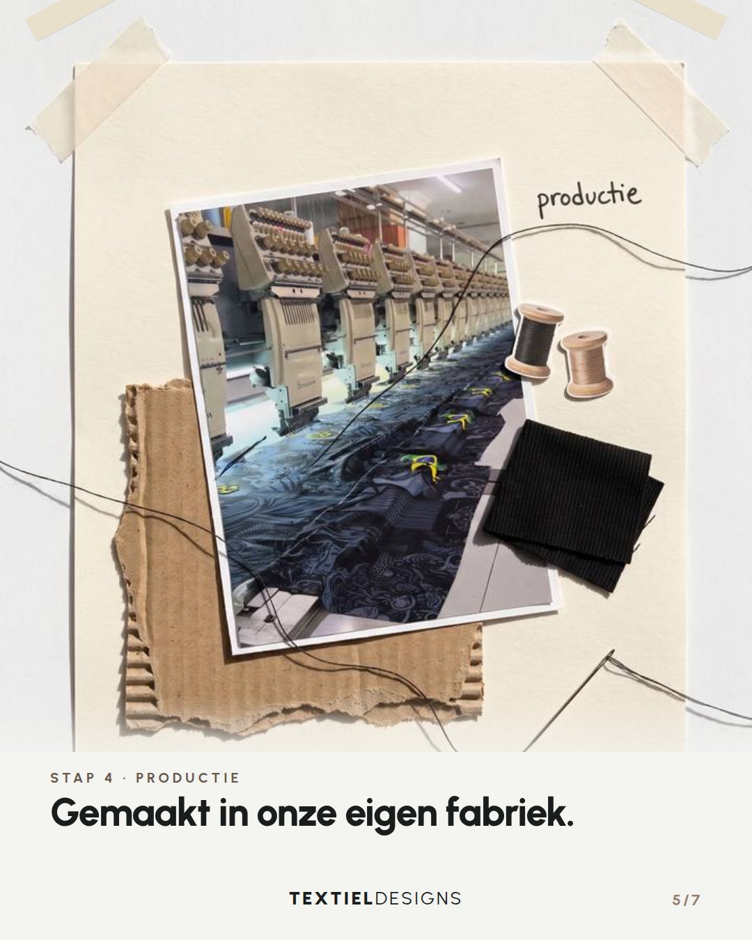 Textiel Designs carousel 'Productieproces', slide 5 of 7