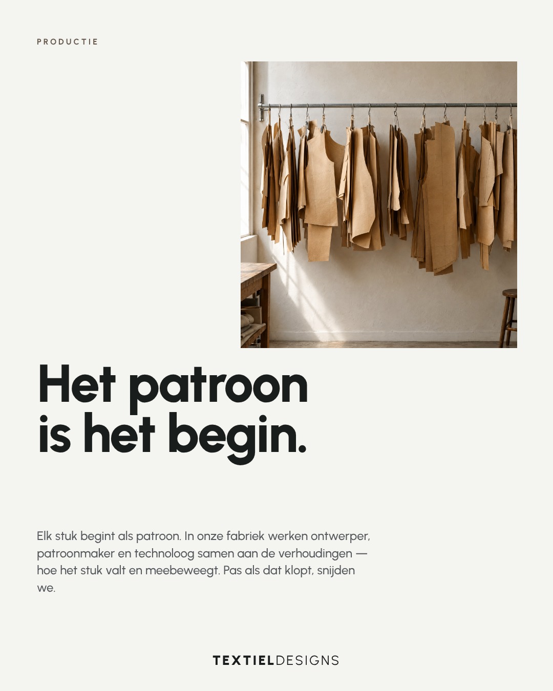 Textiel Designs Instagram post: The pattern is the beginning