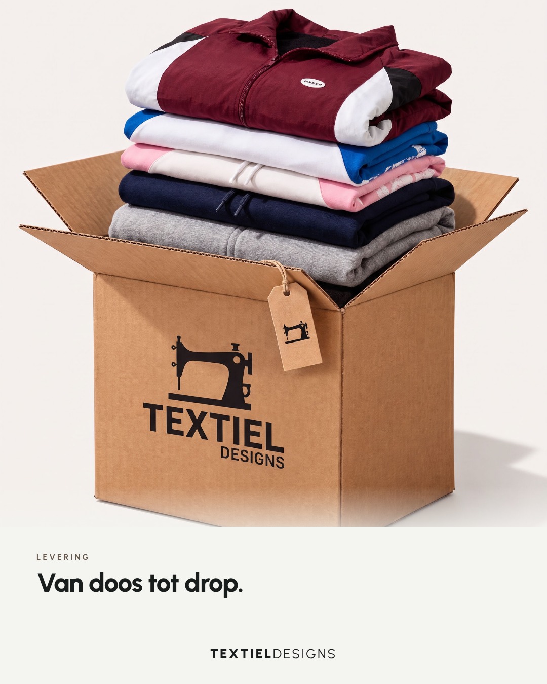 Textiel Designs Instagram post: From box to drop