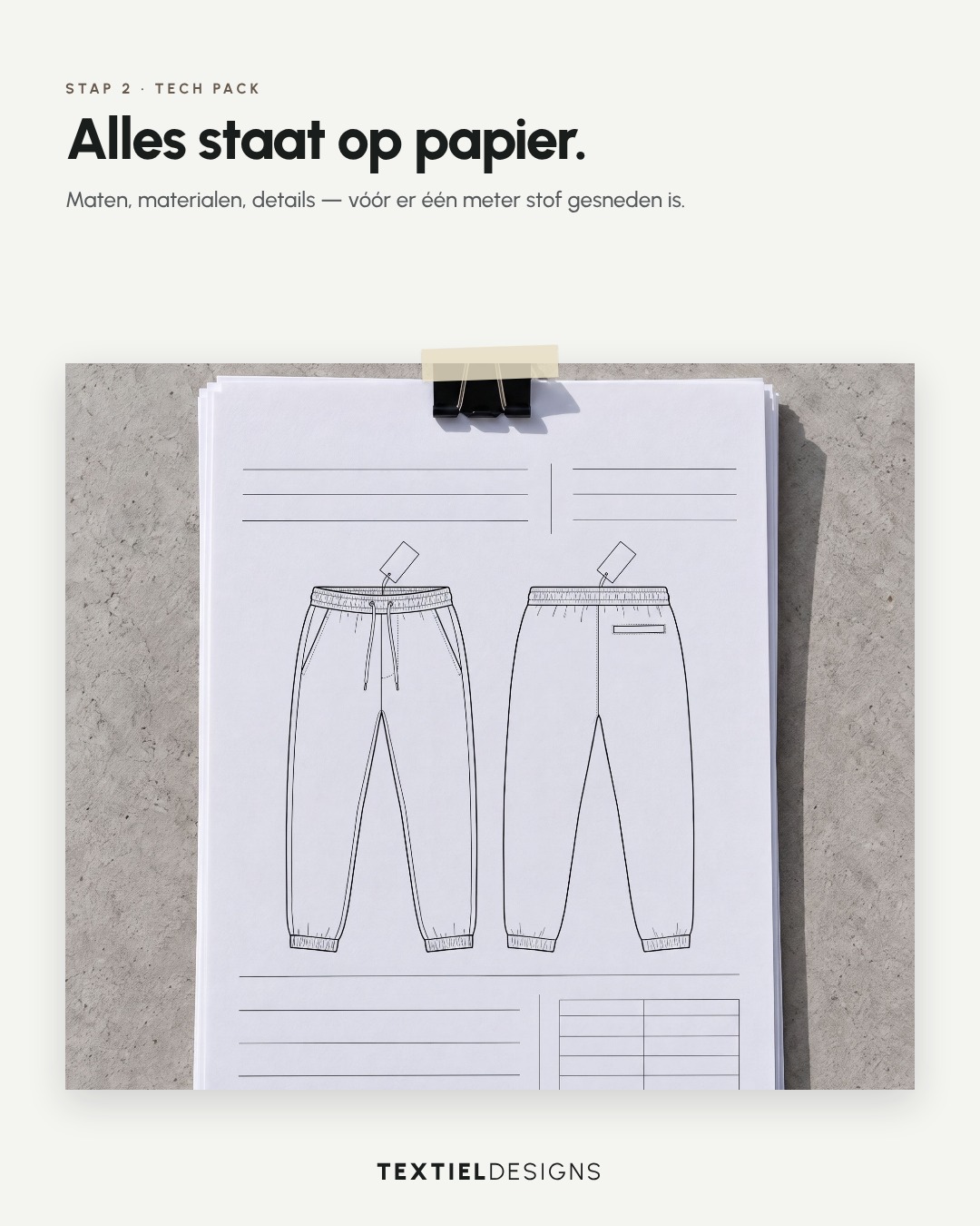 Textiel Designs Instagram post: It's all on paper